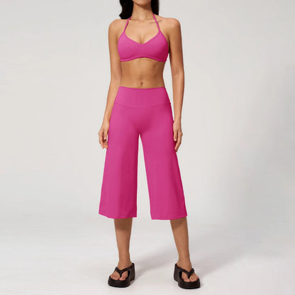 Summer Yoga Set 2 Pieces Women Tracksuit Workout Clothes Sports Outfits High Waist Shorts Fitness Sports Suit Female Gym Clothes